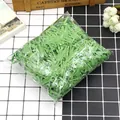 Green glitter raffia paper shreds filler for gift box packaging decoration - Green Glitter Silk (PT04) / 50g Weight / Green