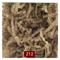Premium brown crinkle cut paper shred filler for gift boxes and packaging protection - 1kg Pack / Light Coffee (Z12)