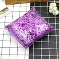 Premium purple glitter shredded raffia paper for elegant gift box filler decoration - Purple Glitter Silk (PT06) / 50g Weight / Purple