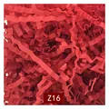 Premium red zigzag shredded paper silk raffia for gift box packaging filler, SKU Z16 - 1kg Pack / Bright Red (Z16)