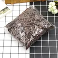 Brown glitter shredded raffia paper filler for elegant gift box packaging decoration - Dark Brown Glitter Silk (PT08) / 50g Weight / Dark Brown