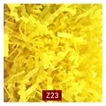 Premium bright yellow shredded wave paper filler for gift packaging, wrinkled raffia silk - 1kg Pack / Goose Yellow (Z23)