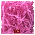 Pink crinkle cut paper shred filler for gift boxes and packaging - 1kg Pack / Rose Red (Z24)
