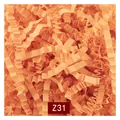Light orange shredded wave paper filler for gift packaging and box stuffing - 1kg Pack / Light Orange Red (Z31)