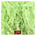 Premium light green shredded wavy paper filler for gift boxes, variant color Z29 - 1kg Pack / Tender Green (Z29)