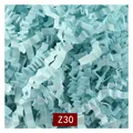 Premium light blue crinkle cut shredded paper filler for gift box packaging, color Z30 - 1kg Pack / Tiffany Blue (Z30)