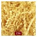 Premium yellow wavy shredded crinkle paper for gift box and luxury hamper filler - 1kg Pack / Ginger (Z36)