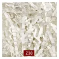 Premium white crinkle paper shreds for gift basket filling and packaging. - 1kg Pack / Off-White (Z38)
