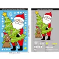 Pegatinas estáticas para ventana de Papá Noel y árbol guía de tallas y diseño - Estilo BQ183