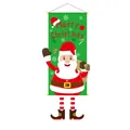 Bannière de Noël suspendue avec Père Noël dessin animé pour décoration murale fête - 110*40cm / Père Noël