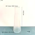 Base a cono in plastica traslucida per stella di Natale con misure del prodotto - Maniglia per Puntale / Trasparente