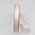 Champagne beige satin ribbon roll for elegant gift wrapping and wedding decor projects - Style (D3-8008) / 1cm Wide (100 Yards/Roll) / Champagne