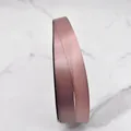 Elegant dusty rose satin polyester ribbon for premium gift wrapping and wedding floral decor - Style (D3-8025) / 1cm Wide (100 Yards/Roll) / Dusty Pink