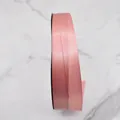 High-quality pink polyester satin ribbon for elegant gift box wrapping and DIY crafts - Style (D3-8028) / 1cm Wide (100 Yards/Roll) / Coral Pink