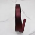 High-density burgundy polyester satin ribbon for gift packaging and DIY crafts - Style (D3-8045) / 1cm Wide (100 Yards/Roll) / Dark Red