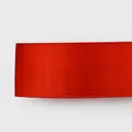 Premium high-density red satin ribbon 1.5cm for elegant gift box wrapping and DIY crafts - 8038# Single Sided Satin / 1.5cm Wide * 100 Yards/Roll / Ruby Red