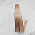 High-density bronze polyester satin ribbon perfect for gift wrapping and wedding decor - Style (D3-8076) / 1cm Wide (100 Yards/Roll) / Bronze