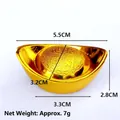 Lingotto sycee dorato in plastica per il Capodanno cinese - Yuanbao 5.5cm