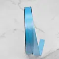 Light blue high-density polyester satin ribbon for gift wrapping and wedding floral decor - Style (D3-8087) / 1cm Wide (100 Yards/Roll) / Sky Blue