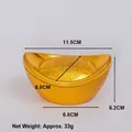 Lingotto d'oro ornamentale per Capodanno cinese, modello in plastica da 11,5 cm, oro - Yuanbao 12cm