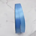 High quality light blue polyester satin ribbon roll for gift wrapping and wedding DIY crafts - Style (D3-8096) / 1cm Wide (100 Yards/Roll) / Light Blue