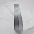 Silver grey polyester satin ribbon roll for elegant gift wrapping and wedding decoration - Style (D3-8104) / 1cm Wide (100 Yards/Roll) / Silver Gray