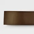 Dark brown 1.5cm high-density single-sided polyester satin ribbon for gift wrapping - 8053# Single Sided Satin / 1.5cm Wide * 100 Yards/Roll / Light Coffee