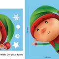 Adesivi elettrostatici per finestre folletto di Natale decorativi - Stile 3 (Elfo) / 20*30cm