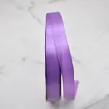 Premium purple polyester satin ribbon roll for gift wrapping and floral crafts - Purple Style (D3-8141) / 1cm Wide (100 Yards/Roll) / Purple
