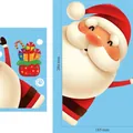Adesivo statico Babbo Natale per finestre, decorazione natalizia, SKU 284x183mm - Stile 4 (Babbo Natale) / 20*30cm
