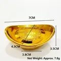Lingotto yuanbao d'oro in plastica per Capodanno cinese, 7x3,5x4,3 cm, peso circa 7,8g - Yuanbao 7cm