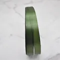 High-density olive green polyester satin ribbon for luxury gift wrapping and wedding - Dark Olive Green Style (D3-8153) / 1cm Wide (100 Yards/Roll) / Deep Olive Green