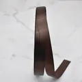 High-density dark brown polyester satin ribbon with a shiny finish for gift wrapping - Coffee Style (D3-8154) / 1cm Wide (100 Yards/Roll) / Coffee