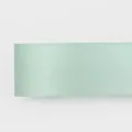 1.5cm light mint green single-sided high-density polyester ribbon for gift wrapping - 8079# Single Sided Satin / 1.5cm Wide * 100 Yards/Roll / Cyan White