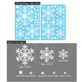 Large set of white snowflake electrostatic stickers for Christmas window decoration - Large Snowflake (XC036) / 2 Sheets
