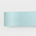 High-density 1.5cm light blue single-sided satin polyester ribbon for gift box wrapping - 8089# Single Sided Satin / 1.5cm Wide * 100 Yards/Roll / Aqua Green