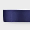 1.5cm dark blue high-density satin polyester ribbon for elegant gift box wrapping - 8102# Single Sided Satin / 1.5cm Wide * 100 Yards/Roll / Navy Blue