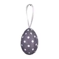 Purple Easter foam egg ornament with white polka dots and convenient hanging ribbon - 4*6cm / 1 Piece / Purple Polka Dot
