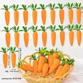Kunstmatige glitter schuim paaswortels voor decoratie, 7cm hoog pakket van 25g - 7cm 30PCS Pasen Normale Wortel