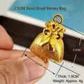 Pendentif sac d'argent en plastique électroplaqué or pour la création de bijoux de fête - Petit Sac à Argent