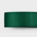 High-density dark green 1.5cm polyester satin ribbon for elegant gift box packaging - 8131# Single Sided Satin / 1.5cm Wide * 100 Yards/Roll / Dark Green