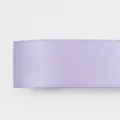Close-up of 1.5cm lavender single-sided polyester satin ribbon for gift wrapping - 8136# Single Sided Satin / 1.5cm Wide * 100 Yards/Roll / Light Purple