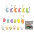 18-teiliges buntes Ostereier und Hasen Set aus Schaumstoff für festliche Dekorationen - Osterei & Hasen Set (2# 35#) / 18er-Pack