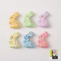 Buntes Osterhasen-Set aus Schaumstoffperlen für die festliche Frühlingsdekoration zu Hause - Ostern Hase Stil 3 / 6er Set