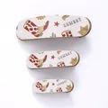 Three pieces vintage cowboy themed hair clips set with cowhide and star patterns - Western Cowboy Boots Style (90289)
