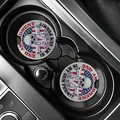 Car cup holder coasters with 2nd Amendment patriotic skull and gun design - 2nd Amendment Skull (80096) / Two-Piece Set