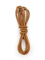 Professional matte vintage brown stitched leather cord for DIY jewelry and manual crafts - 3mm / Retro Brown (00152)