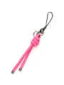 Creative handmade rose pink woven leather cord charm for mobile phones and bags - Rose Pink (21575)