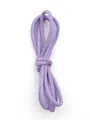 Matte purple DIY sewing leather cord with stitched detail for craft projects - 3mm / Purple (00157)