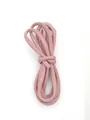 Premium matte pink stitched round leather cord for DIY jewelry and vintage crafts - 3mm / Matte Pink (00146)